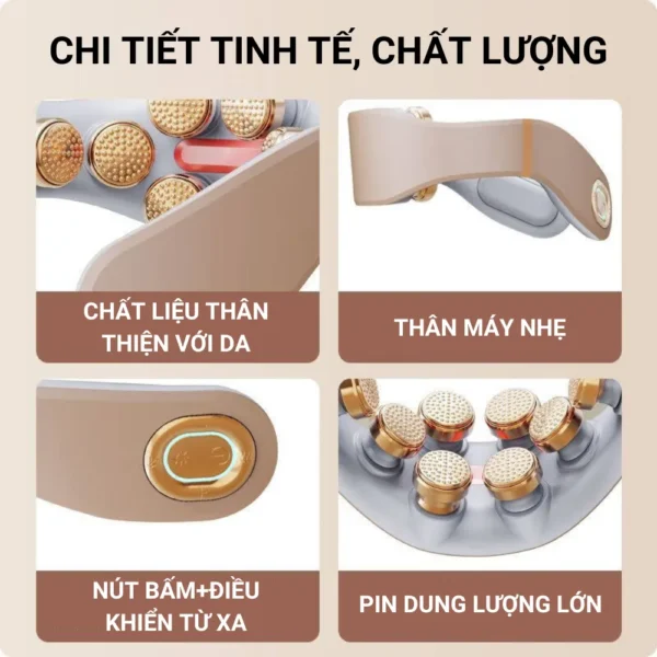 Thông tin sản phẩm Máy Massage Cổ Vai Gáy 8D-PRO 